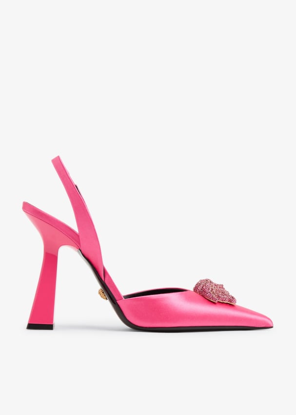 Versace La Medusa slingback pumps for Women - Pink in UAE | Level Shoes