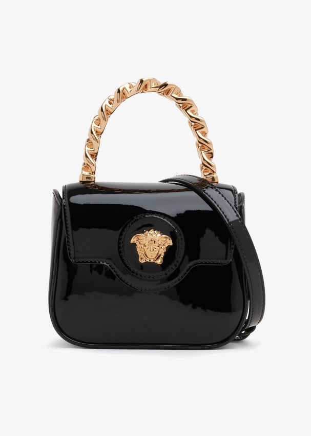 Versace La Medusa mini top handle bag for Women - Black in UAE | Level ...