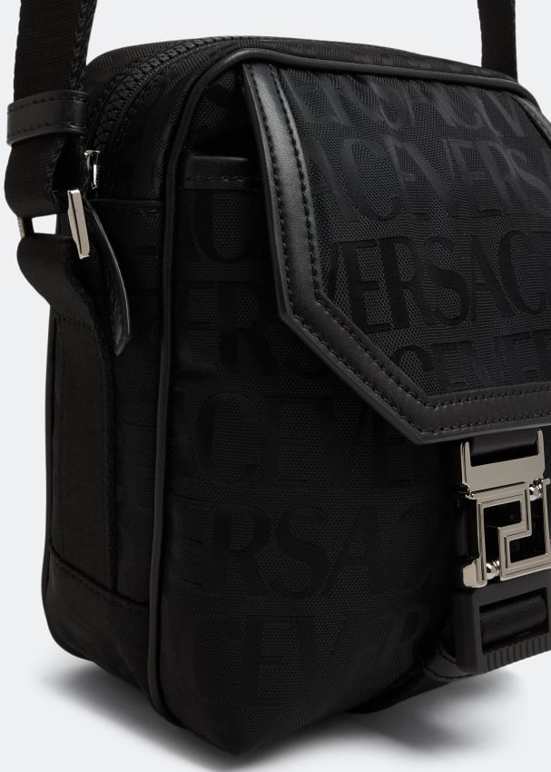 Versace Versace Allover messenger bag for Men - Black in Oman | Level Shoes
