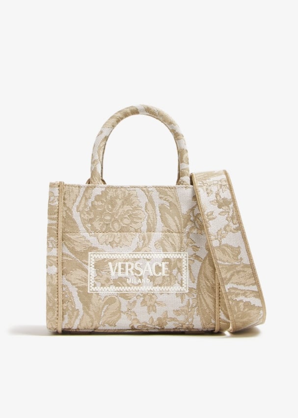 Versace Barocco Athena extra small tote bag for Women - Beige in UAE ...