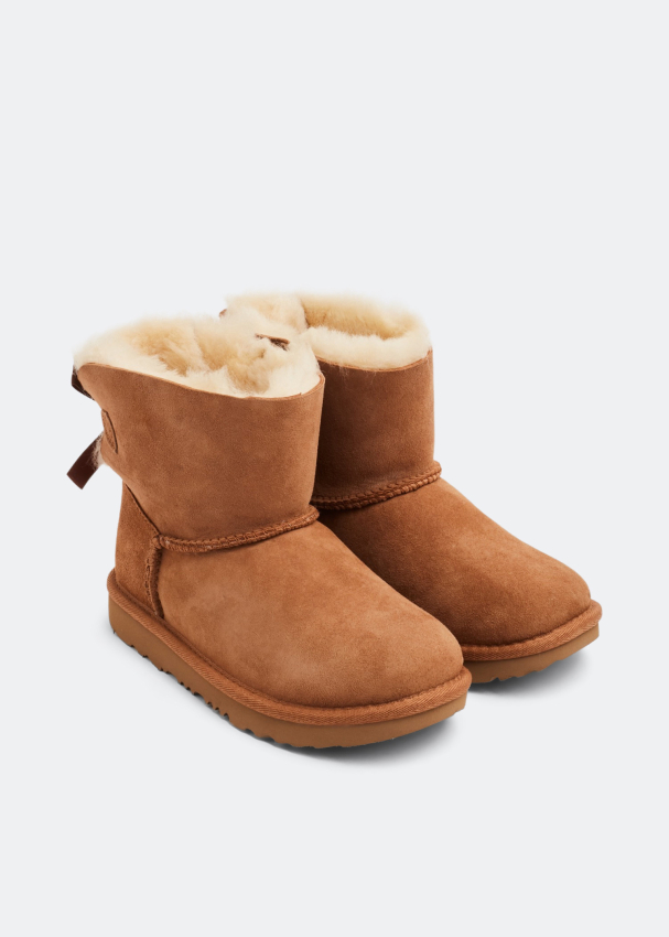 Ugg Mini Bailey Bow II boots for Girl - Brown in UAE