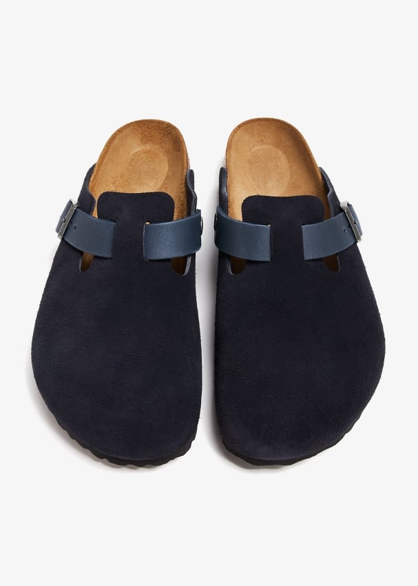 Navy blue suede birkenstocks on sale