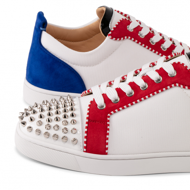 Christian Louboutin Men's Louis Junior Spikes Orlato Low-top Sneakers