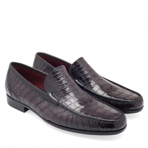 Mens crocodile hot sale penny loafers