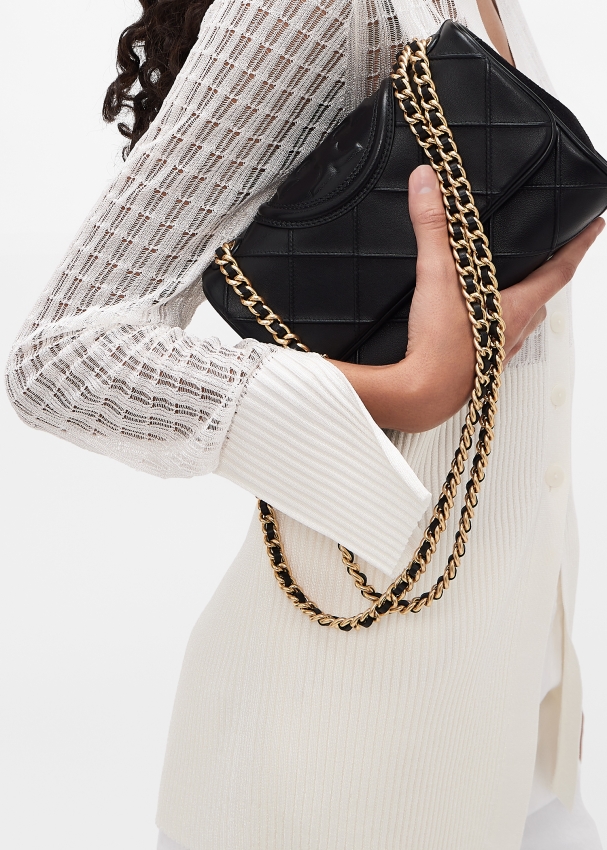 Tory Burch Fleming soft convertible shoulder bag for Women - Black in UAE
