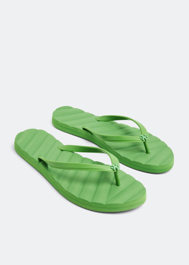Tory Burch Kira flip flops for Women - Green in KSA | Level Shoes