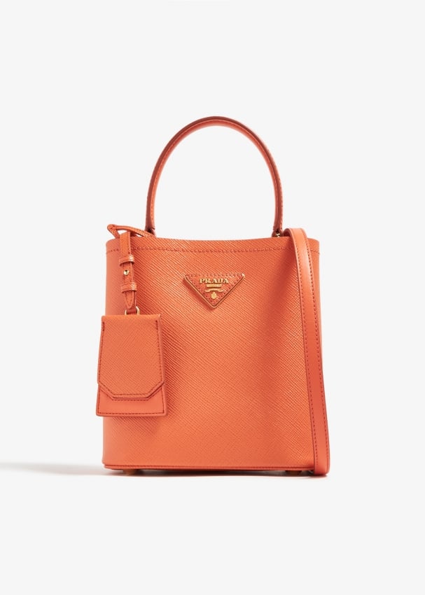 Prada Panier small leather bag for Women Orange in UAE Level Shoes