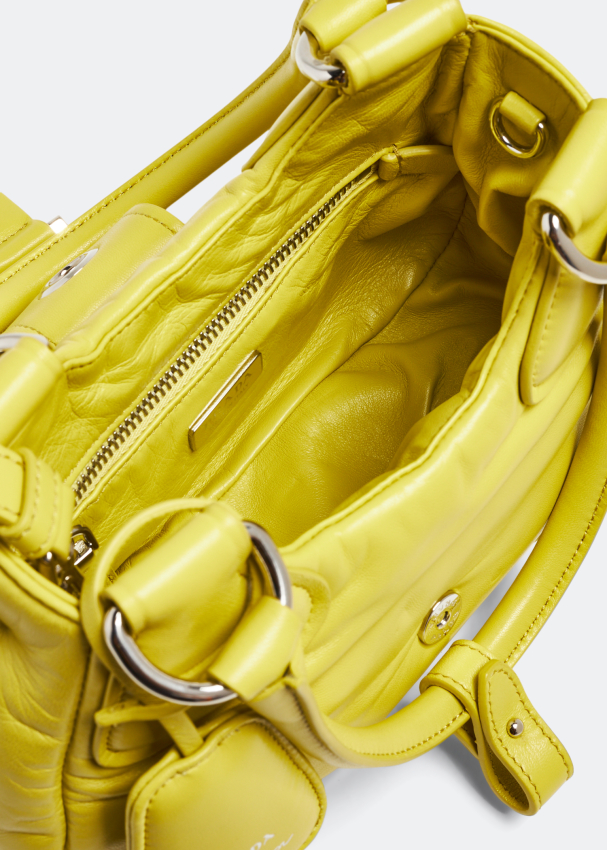 Prada Moon padded leather bag for Women - Yellow in UAE | Level Shoes