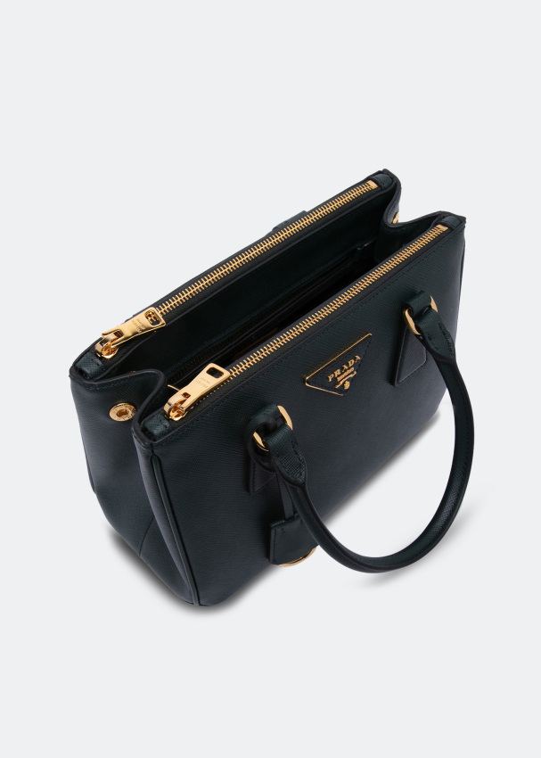 Small leather shoulder bag in black - Prada