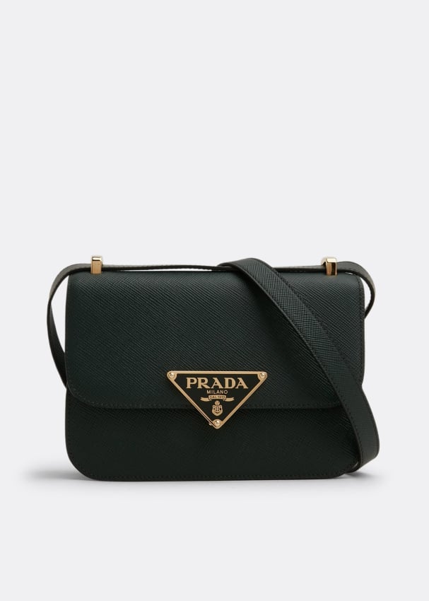 Prada Leather shoulder bag for Women - Green in UAE | Level Shoes