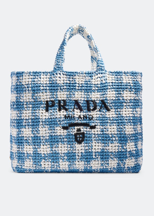 Prada best sale gingham tote