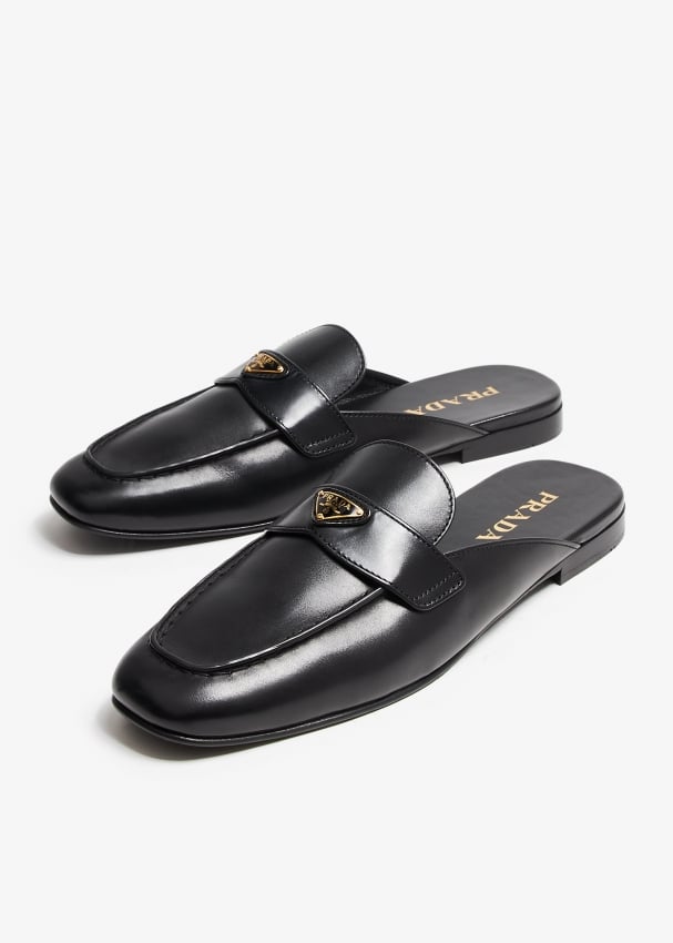 Prada mule loafer best sale