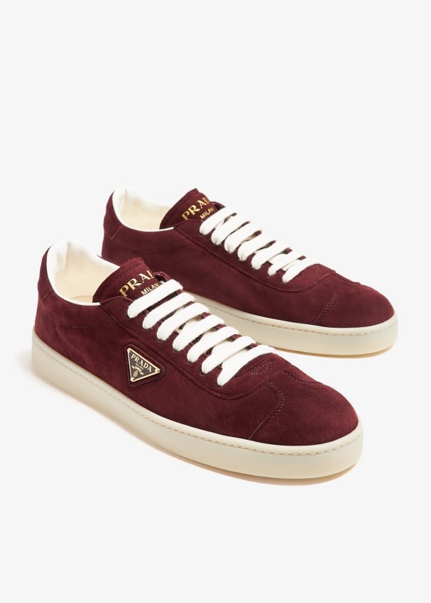 Prada burgundy shoes hotsell