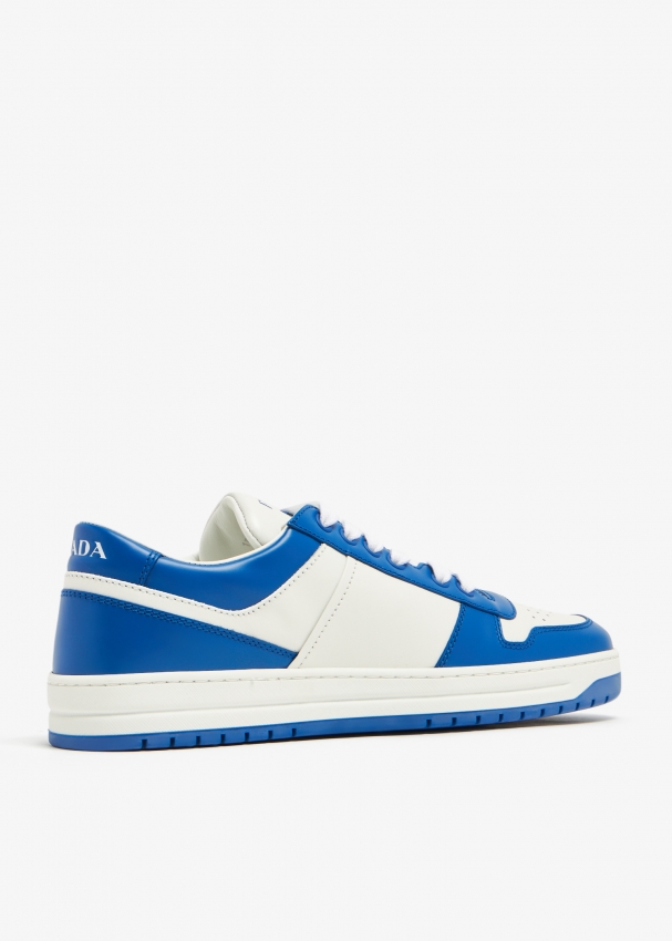 Prada Downtown leather sneakers for Women - Blue in KSA | Level Shoes