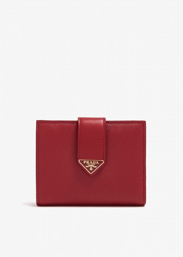 Prada card holder red sale