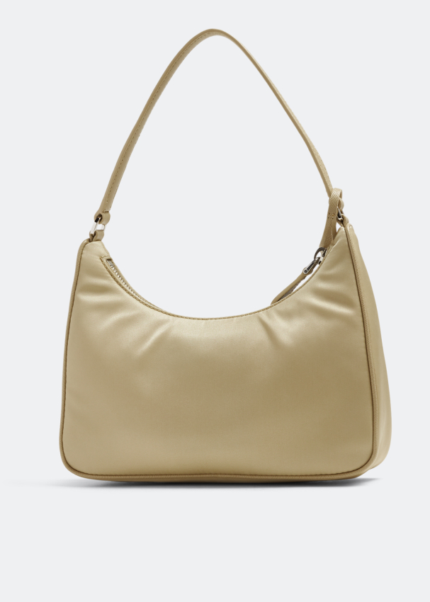 Mini Bag in Re-Nylon and Brushed Leather - Prada - Woman