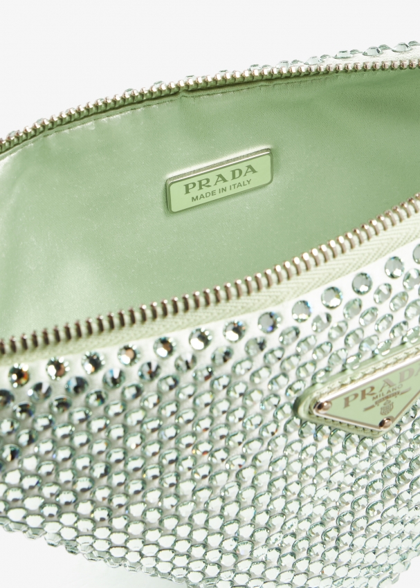 Prada hotsell satin pouch