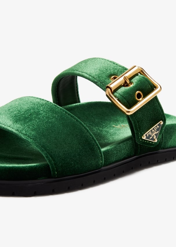 Green prada slides hotsell