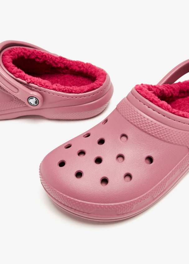 Crocs with fur pink best sale