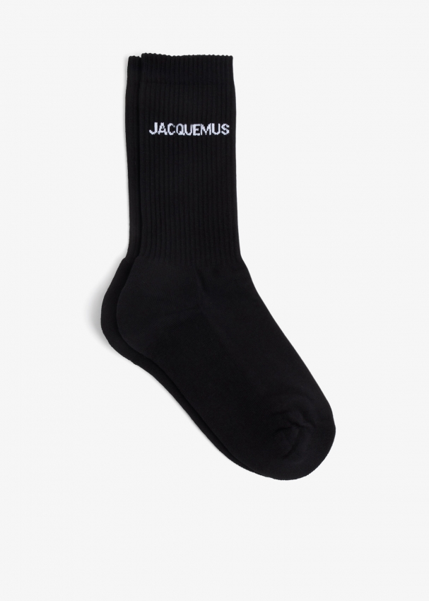 Les chaussettes Neve fluffy socks in purple - Jacquemus