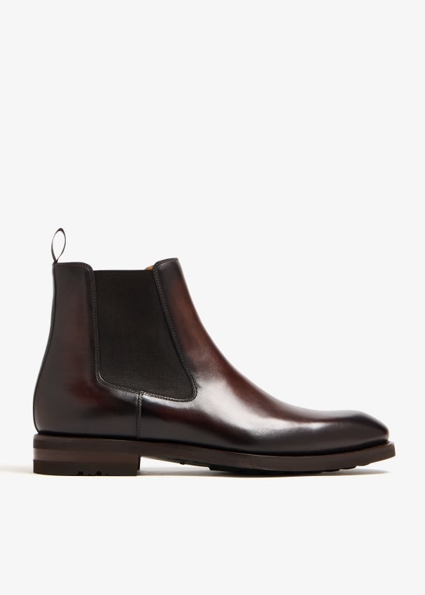 Magnanni Chelsea leather boots for Men Brown in Kuwait Level Shoes