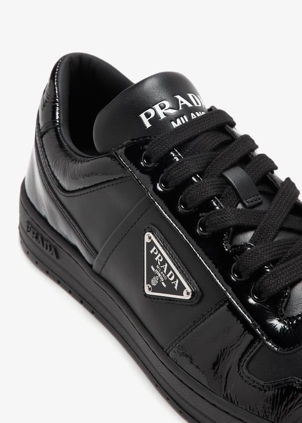 Prada Downtown leather sneakers for Men Black in UAE Level Shoes