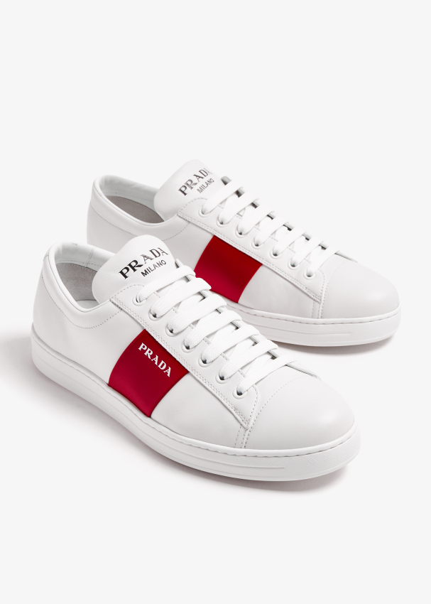 Prada shoes men discount white