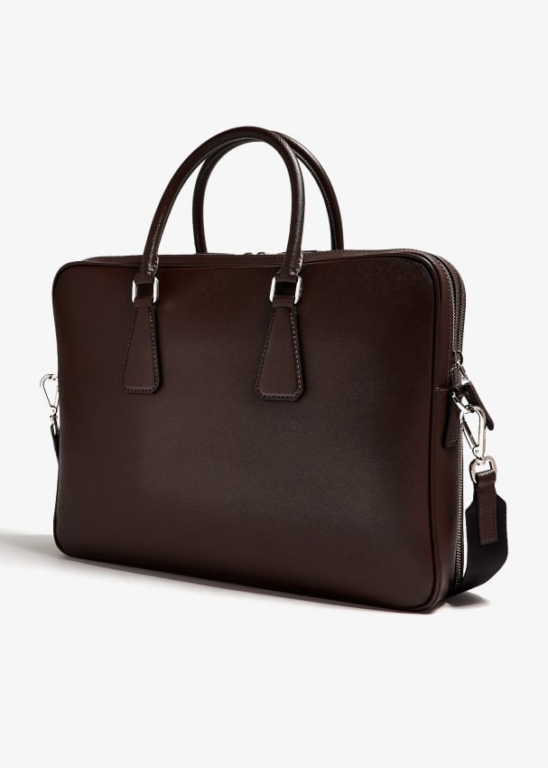 Prada saffiano leather briefcase online