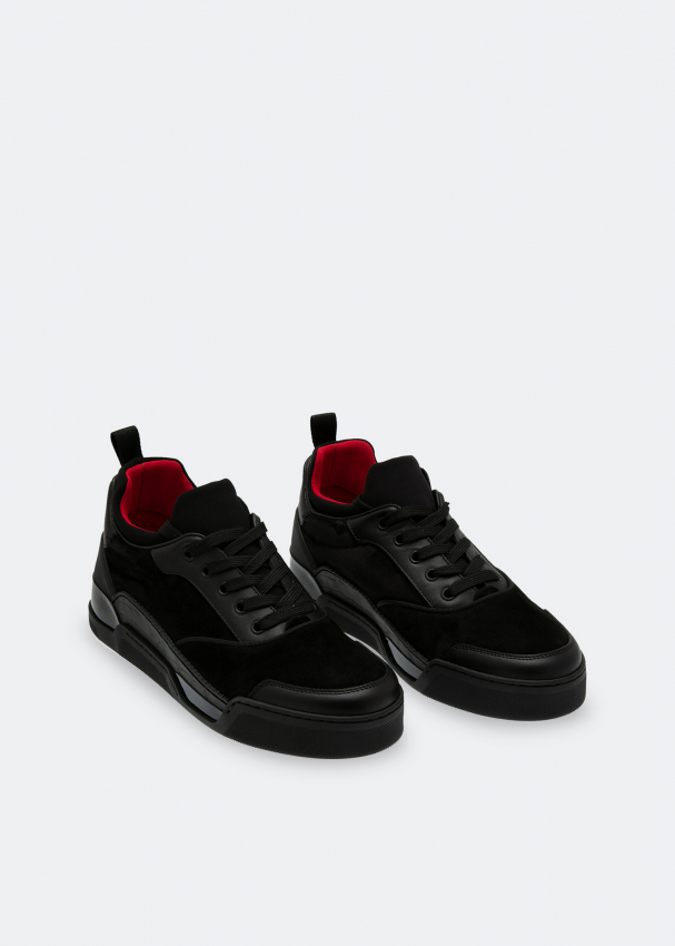 Christian Louboutin Aurelien Low Top Leather Trainers in Black for Men