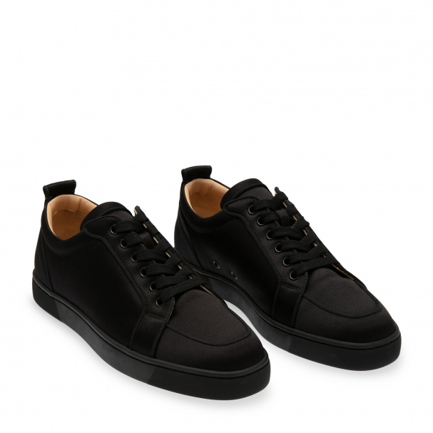 Christian Louboutin, Shoes, Mens Christian Louboutin Rantulow Orlato  Black Satin Sneaker