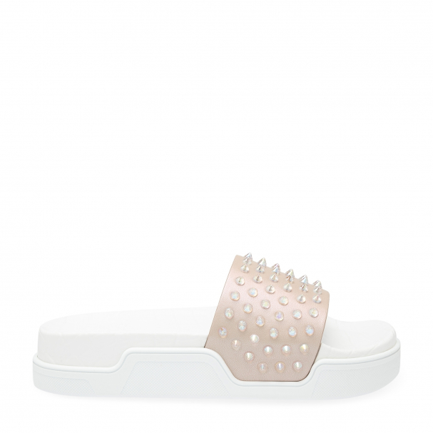 Christian Louboutin Pool Fun Donna slides for Women Neutral in