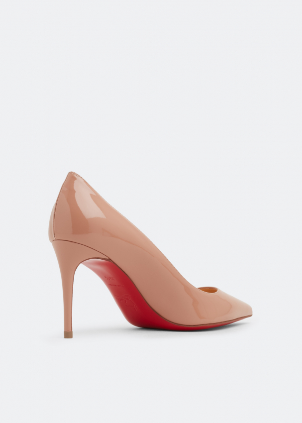 Christian Louboutin Dolly 85 Patent Leather Pumps Nude