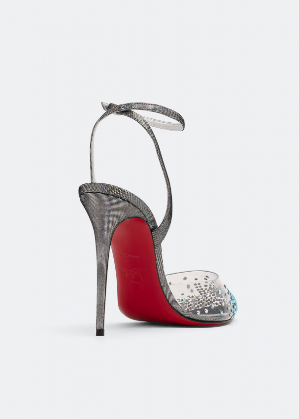 Christian Louboutin, Spikaqueen 100 embellished PVC pumps