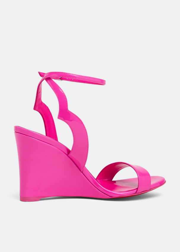 Christian Louboutin Zeppa Chick Wedge Sandals 85 - Pink - 37