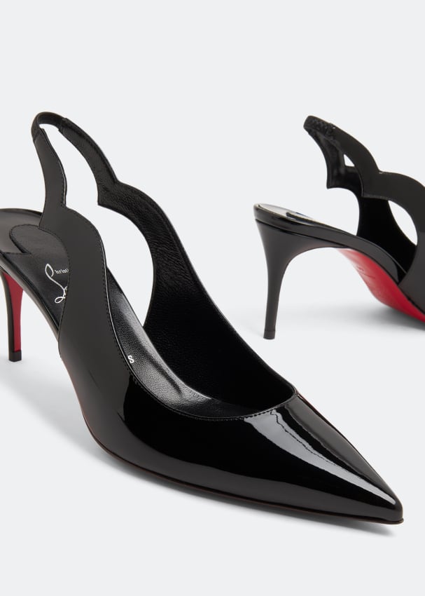 Christian Louboutin Hot Chick 85 Patent Pump in Black