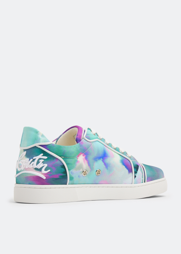 CHRISTIAN LOUBOUTIN Fun Vieira printed patent-leather sneakers