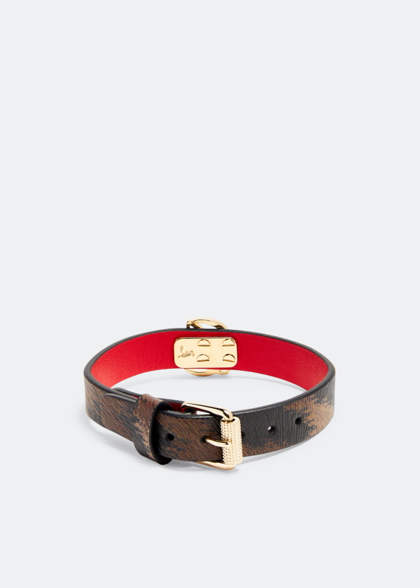 Christian Louboutin Zebra Print CL Logo Belt