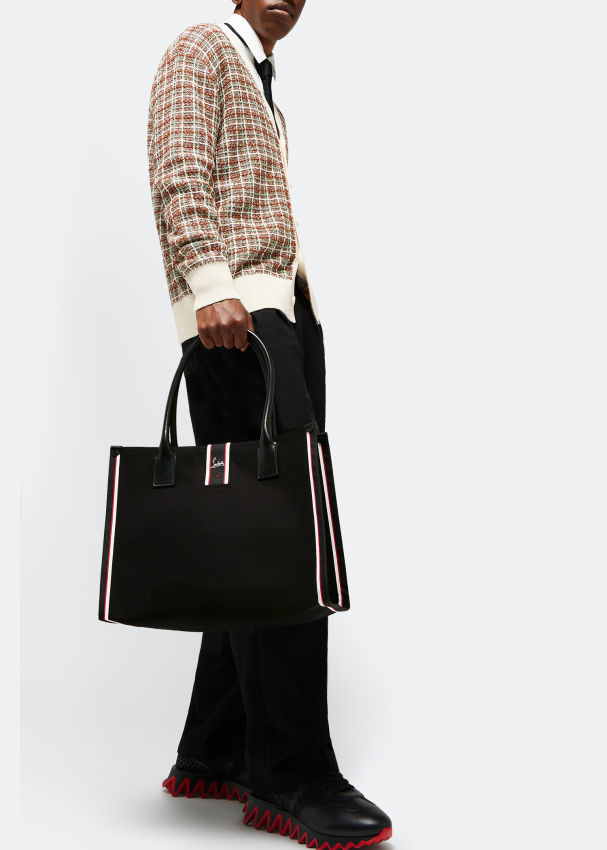Christian Louboutin Nastroloubi F.A.V. L tote bag for Men - Black in ...