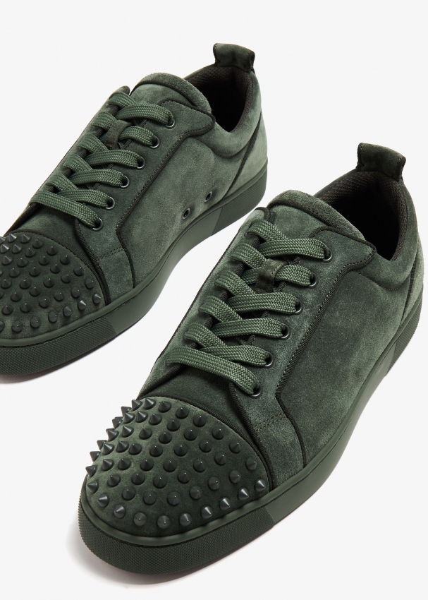 Louboutin green sneakers hotsell