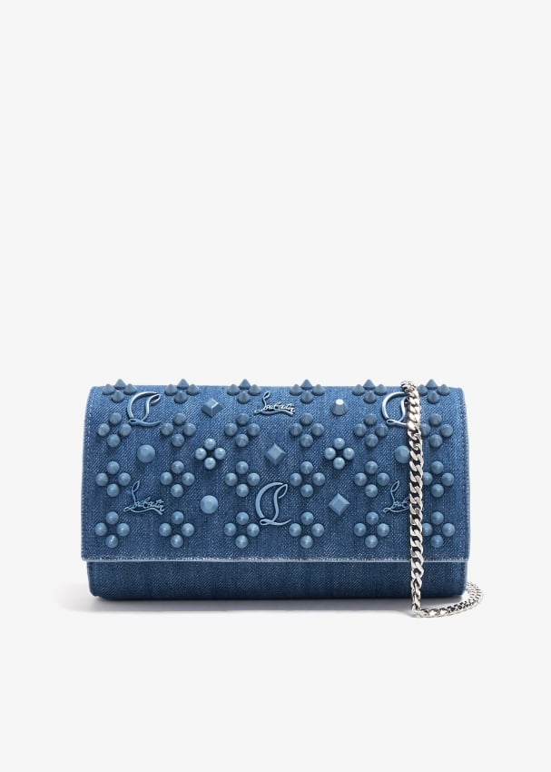 Christian Louboutin Paloma chain wallet for Women Blue in KSA Level Shoes