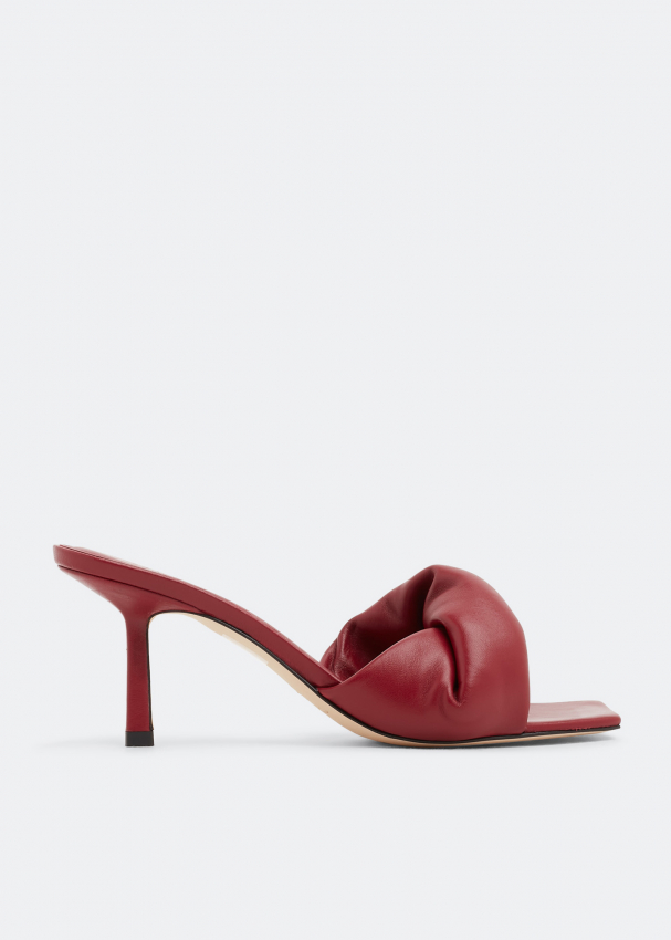 Studio Amelia Twist Front 75 heel mules for Women - Red in UAE | Level ...