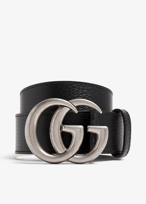 Gucci GG Signature leather belt for Men Black in UAE Level Shoes