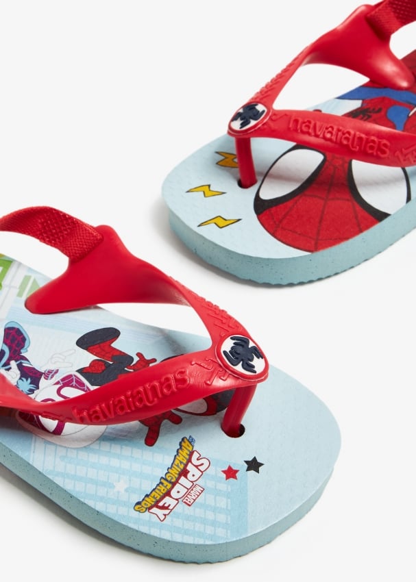 Havaianas Baby Marvel flip flops for Baby Blue in Bahrain Level Shoes