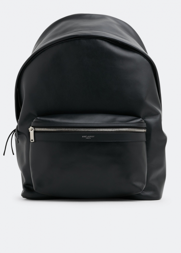 Saint Laurent City leather backpack for Men - Black in UAE | Level Shoes