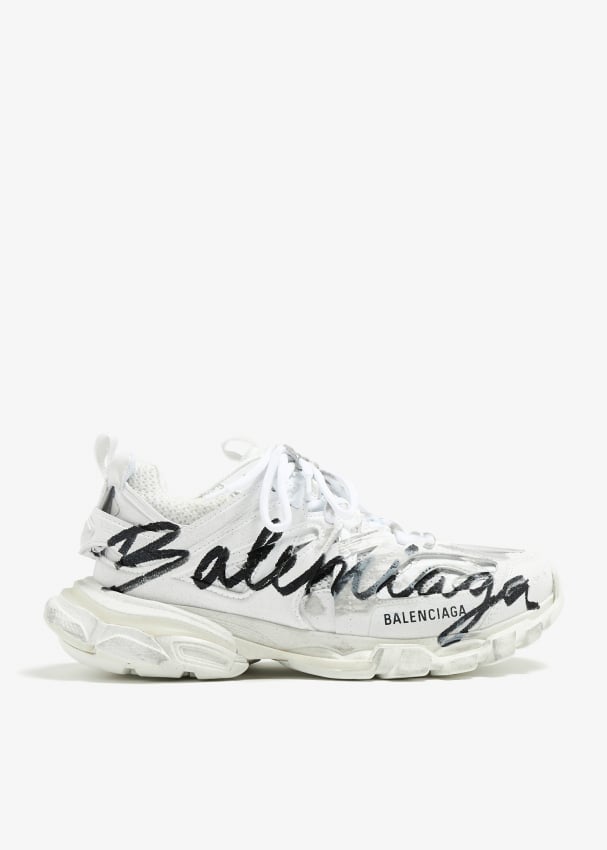 Balenciaga Track Signature sneakers for Men White in Bahrain Level Shoes