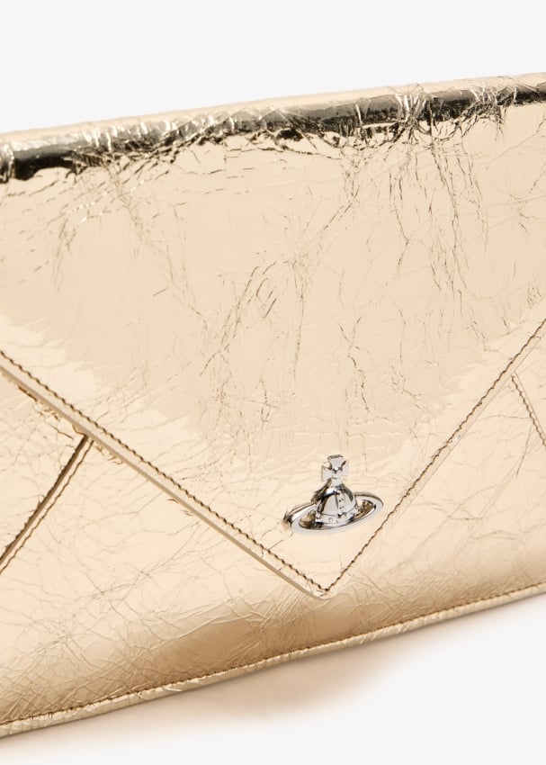 Gold vivienne westwood clutch online