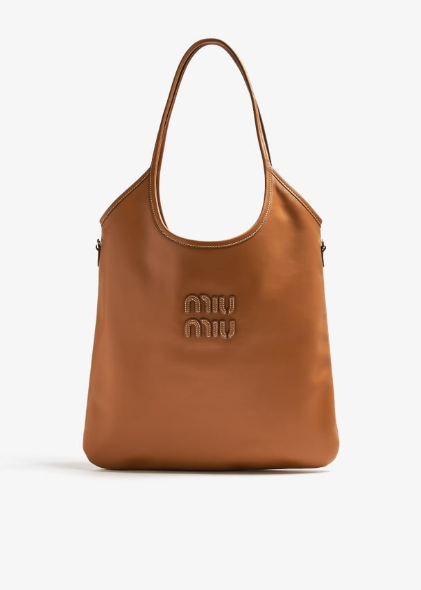 Miu Miu IVY leather bag for Women Brown in UAE Level Shoes