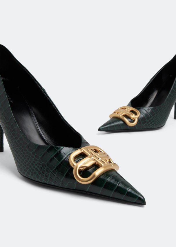 Bb patent leather heels Balenciaga Black size 36.5 EU in Patent