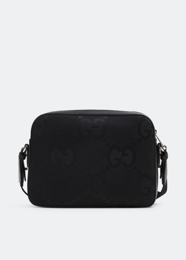 Jumbo GG medium messenger bag in black leather