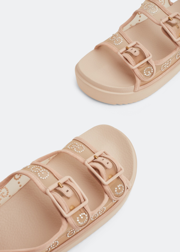 Gucci Black and Blue Yellow Aguru Sandals Release | Hypebeast